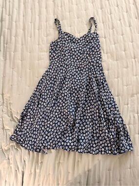 Old Navy Navy Blue Floral Mini Dress